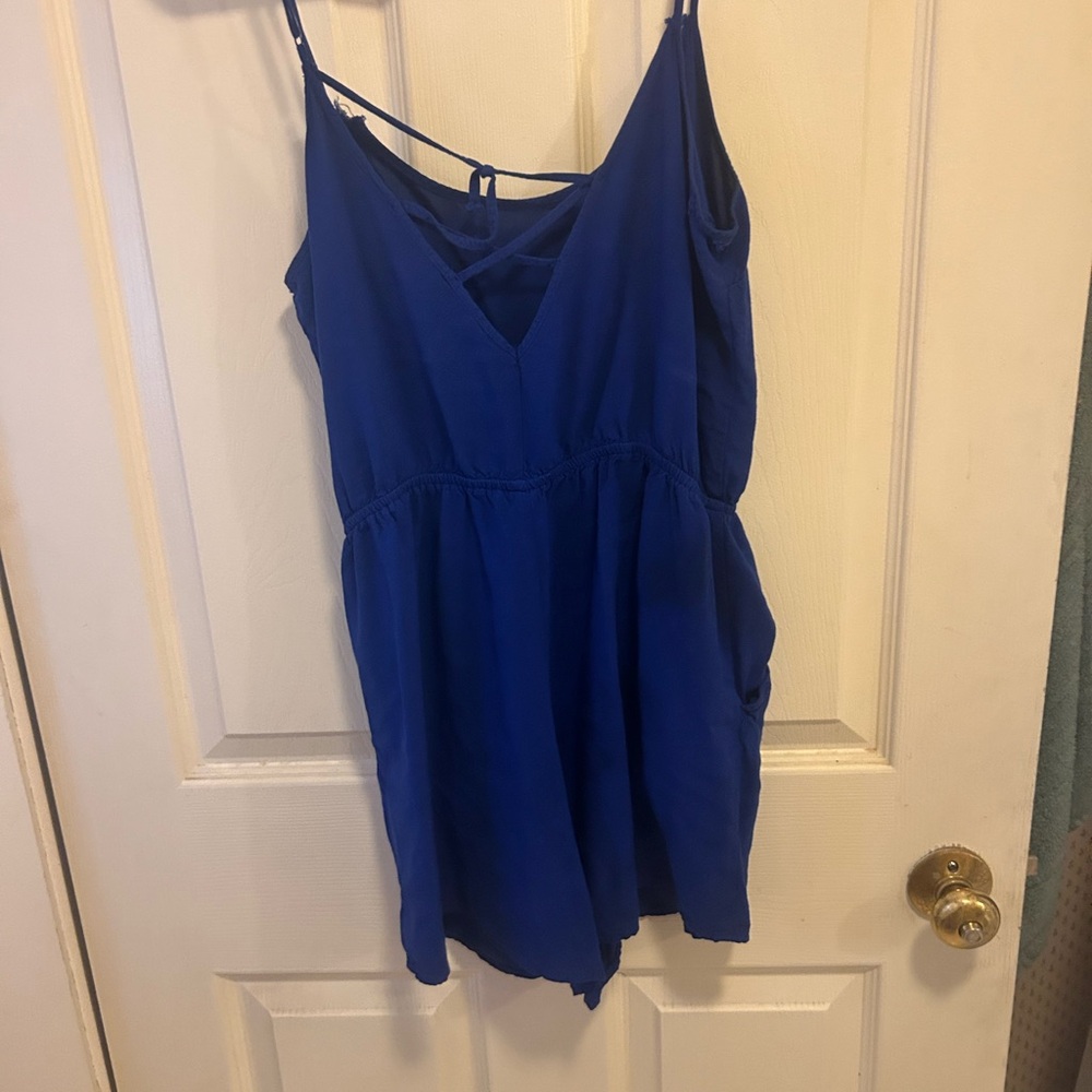 Deep blue romper